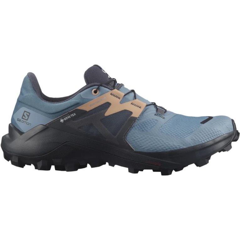 Tenis Para Trail Running Salomon Wildcross 2 GTX Mujer Azules Negros | MX ZVSR504